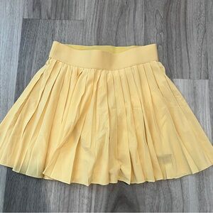 TNA Yellow Pleated Tennis Skirt